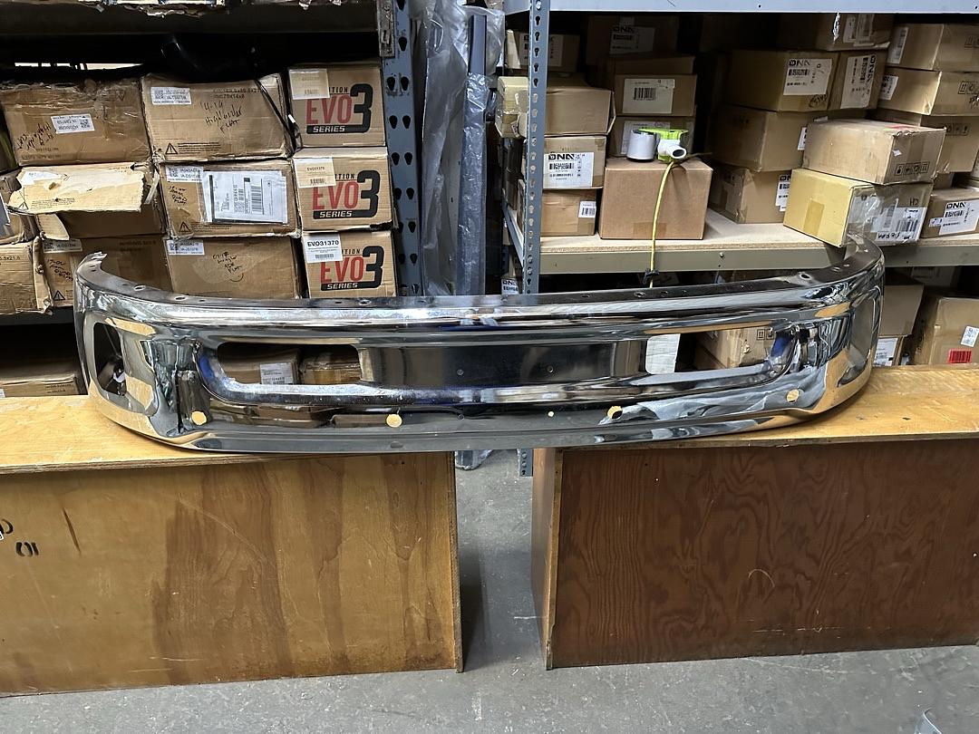 14-18 Dodge Ram 1500 / 19-23 Ram 1500 Classic Chrome Bumper W/ Parking Sensor Holes & Fog Light Cutouts