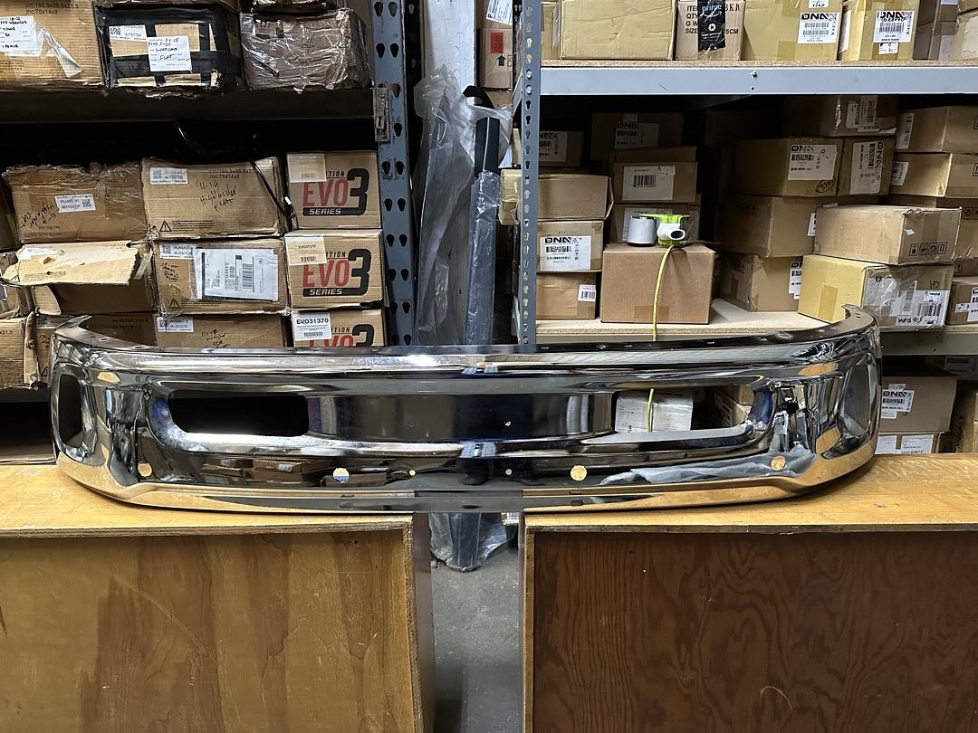 14-18 Dodge Ram 1500 / 19-23 Ram 1500 Classic Chrome Bumper W/ Parking Sensor Holes & Fog Light Cutouts
