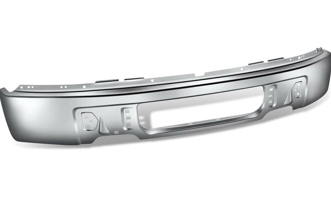 09-14 Ford F150 Chrome Front Bumper W/O Fog Light Cutout