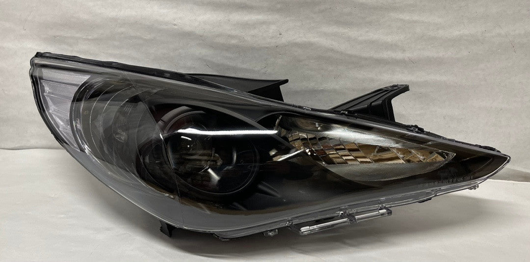 Black Housing Projector Headlights Compatible with 11-14 Sonata Excludes Hybrid