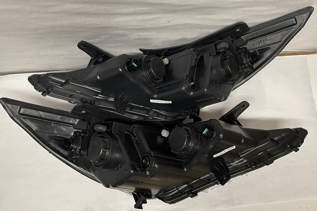 Black Housing Projector Headlights Compatible with 11-14 Sonata Excludes Hybrid