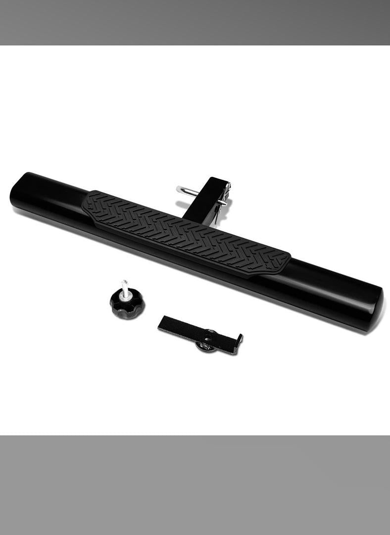 35-inch x 4-inch Oval Tube Class III 2-inch Recevier Hitch Step Bar (Black)
