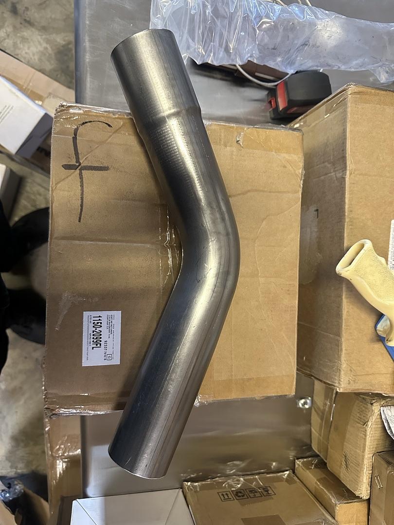 45 Degree DIY Custom Mandrel Exhaust Tubing, 2.5" OD, Mild Steel,Universal Fit