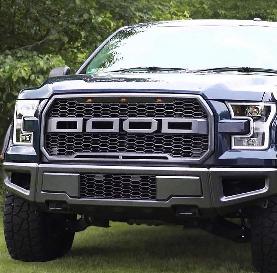 2015 to 2018 F150 Steel Raptor Style Front Lower Bumper Face Bar Assembly