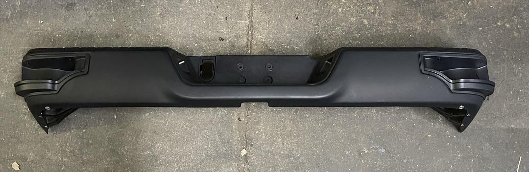 OB RBUM-ST-DR09-08-BK 2009-2018 Dodge Ram 1500 Rear Step Bumper WITHOUT Parking Sensor Holes & WITHOUT Dual Exhaust - Black