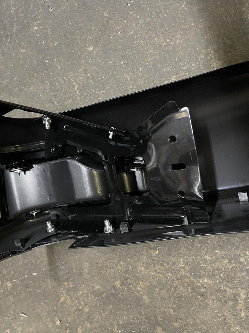 OB RBUM-ST-DR09-08-BK 2009-2018 Dodge Ram 1500 Rear Step Bumper WITHOUT Parking Sensor Holes & WITHOUT Dual Exhaust - Black