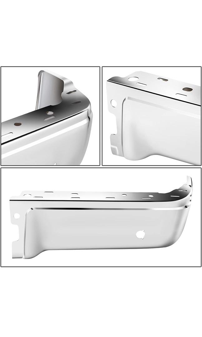 09-14 Ford F150 Right Rear Bumper End Cap W/ Sensor Holes,Chrome