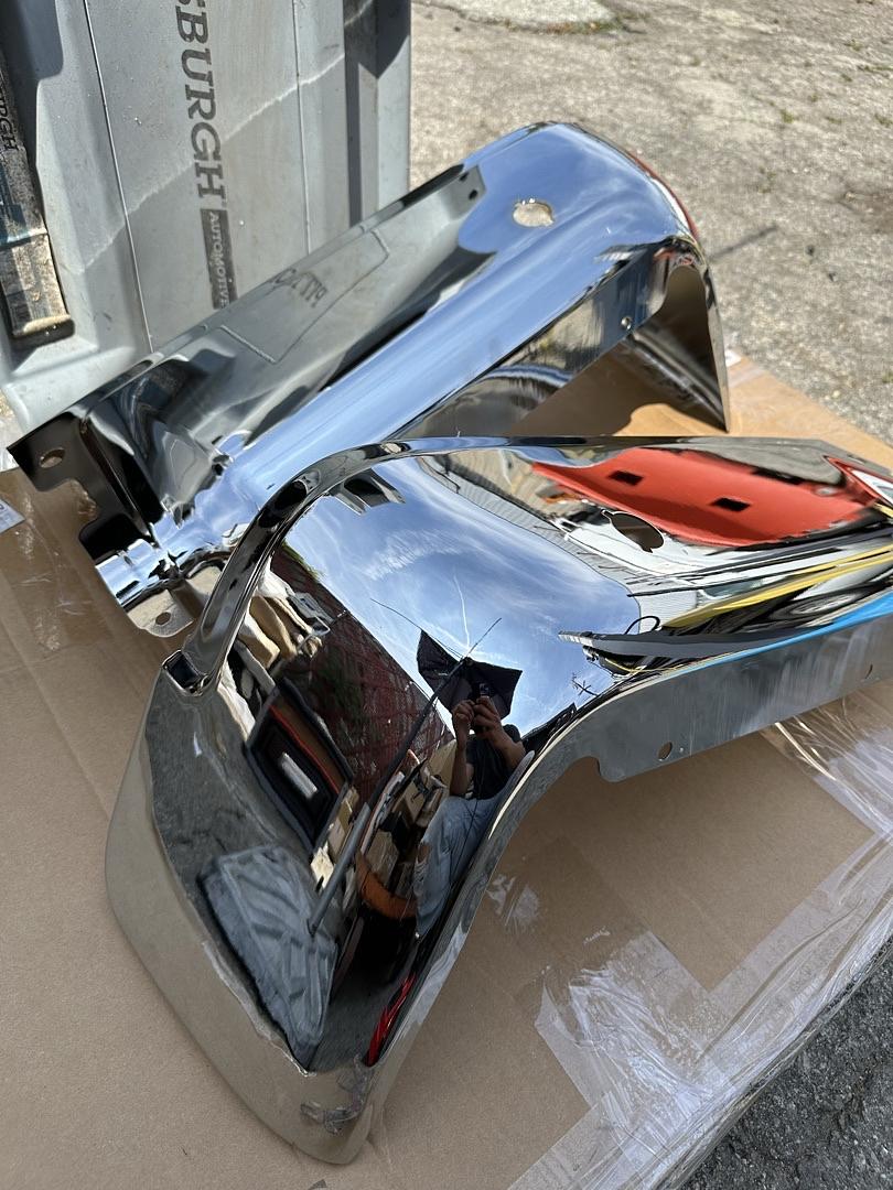 09-14 F150 Fleetside,With Sensor Holes,Chrome Right Rear Bumper End Cap