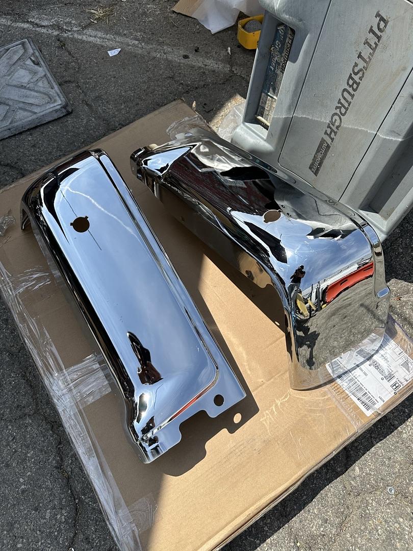 09-14 F150 Fleetside,With Sensor Holes,Chrome Right Rear Bumper End Cap