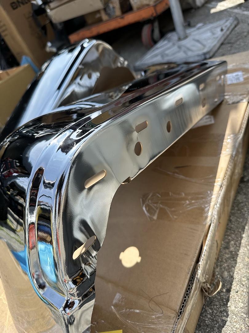 09-14 F150 Fleetside,With Sensor Holes,Chrome Right Rear Bumper End Cap