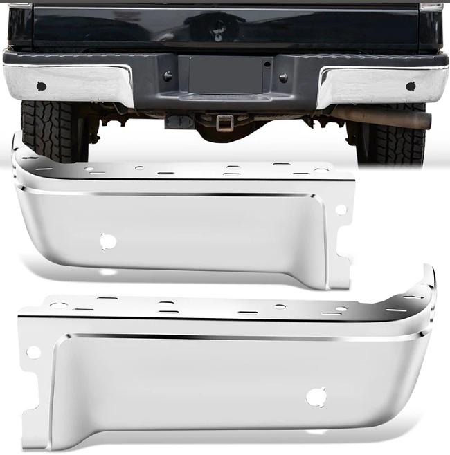 09-14 F150 Fleetside,With Sensor Holes,Chrome Right Rear Bumper End Cap