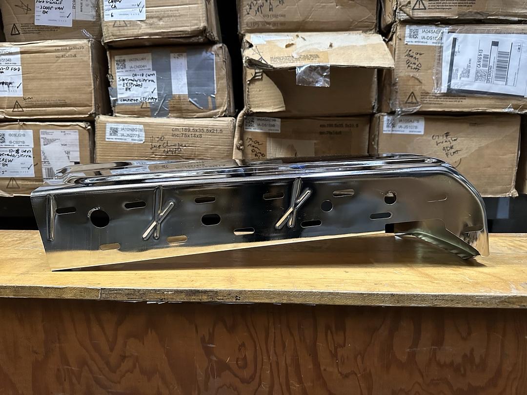 15-20 Ford F150 Steel Rear Left Bumper Endcap , Chrome,