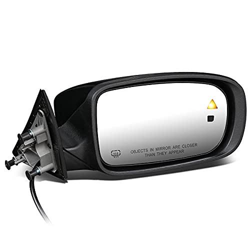 Factory Style Powered Heated Right Side Door View Mirror w/Blind Spot Detection Compatible with 2011-2019 Charger