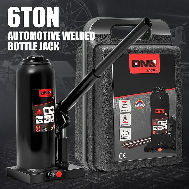 17'' 6 Tons (13227 lbs) Car Pickup SUV Auto Repair Manual Automotive Hydraulic Welded Bottle Jack Black