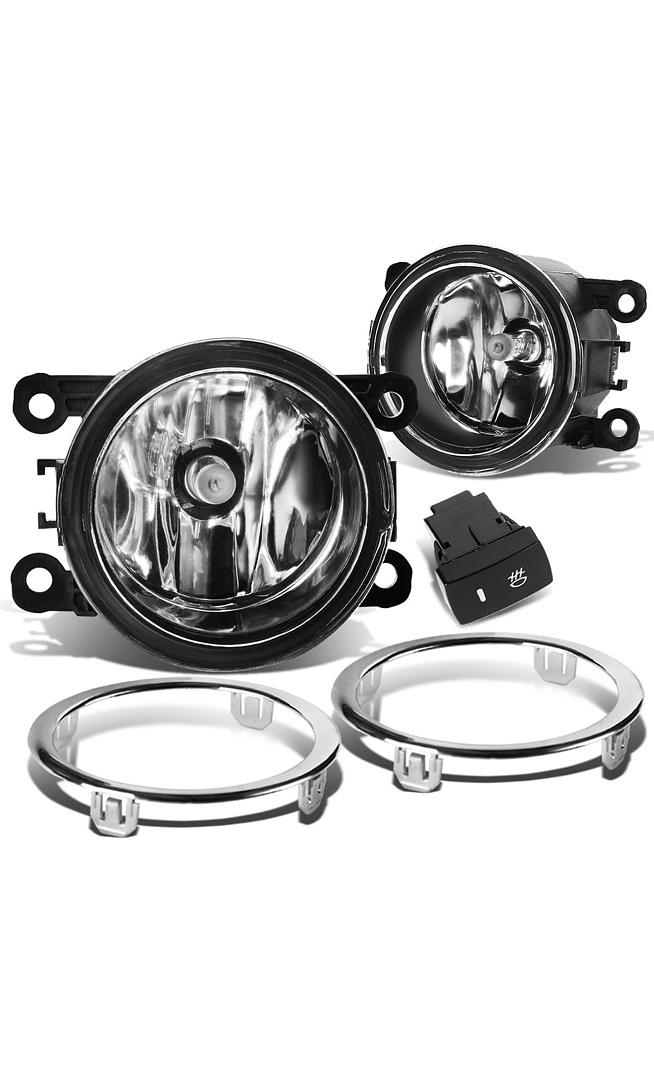 Front Bumper Fog Light Driver & Passenger Side Enhance visibility [Compatible with 12-15 Honda Pilot]