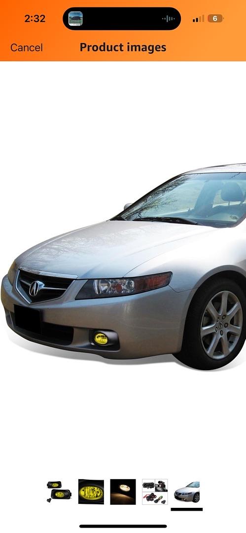 Front Bumper Fog Light Driver & Passenger Side Enhance visibility [Compatible with 04-05 Acura TSX]