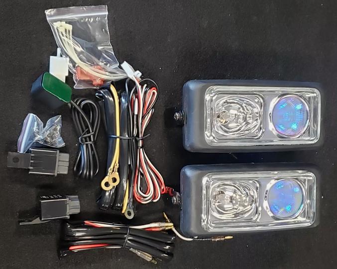 UNIVERSAL FOG LIGHTS DUAL BEAM 6.5" X 3" JEEP GMC FORD CHEVY DODGE CJ5 CJ7