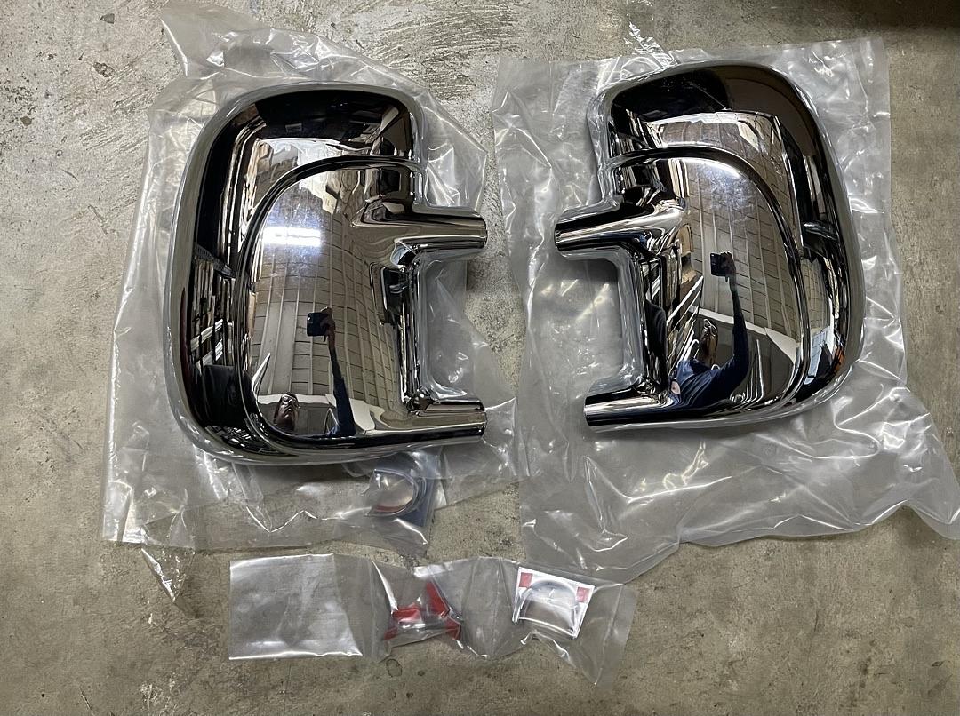 99 to 16 Ford F250 F350 F450 Plastic Chrome Mirror Covers