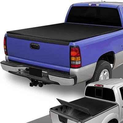 99-06 Silverado/Sierra 1500-3500 & HD Models 8Ft Bed, Truck Bed Soft Tri-Fold Adjustable Tonneau Cover