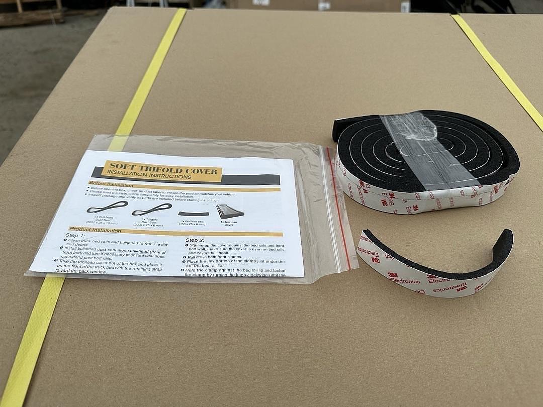 1994-2001 Ram 1500 6.5Ft Fleetside/Styleside Bed, Truck Bed Soft Tri-Fold Adjustable Tonneau Cover