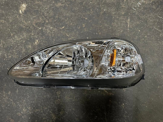 Left OEM-HL-0006-L 99-00 honda Civic Chrome Factory Style Driver Side Headlight