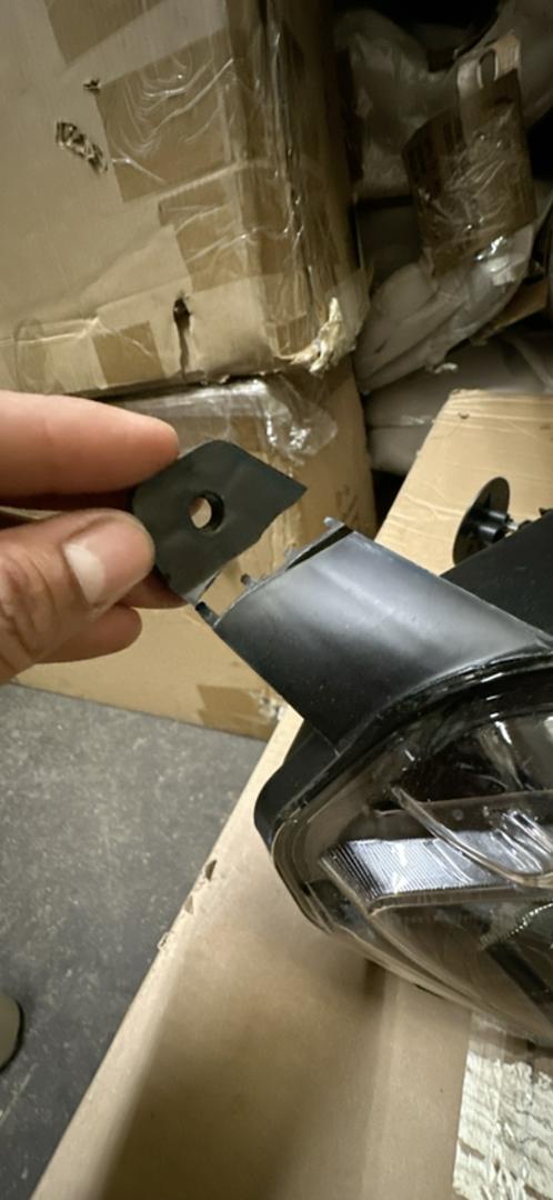 10-14 Ford Mustang Driver Side/ Left Side Headlight Black Amber