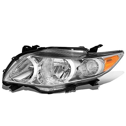 Chrome Housing Factory Style Driver Side Headlight Replacement For 09-10 Corolla