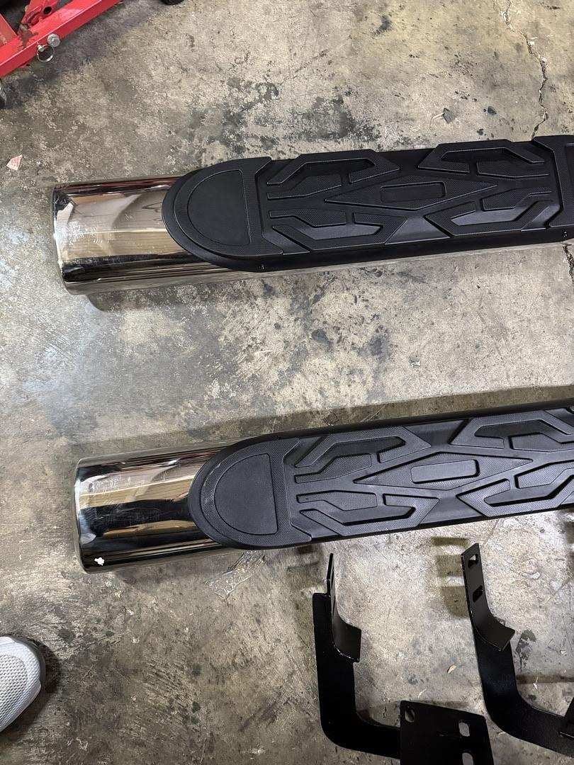 6" Oval Side Step Nerf Bars Running Boards for 2019-2022 Ram 1500 Quad Cab, Chrome