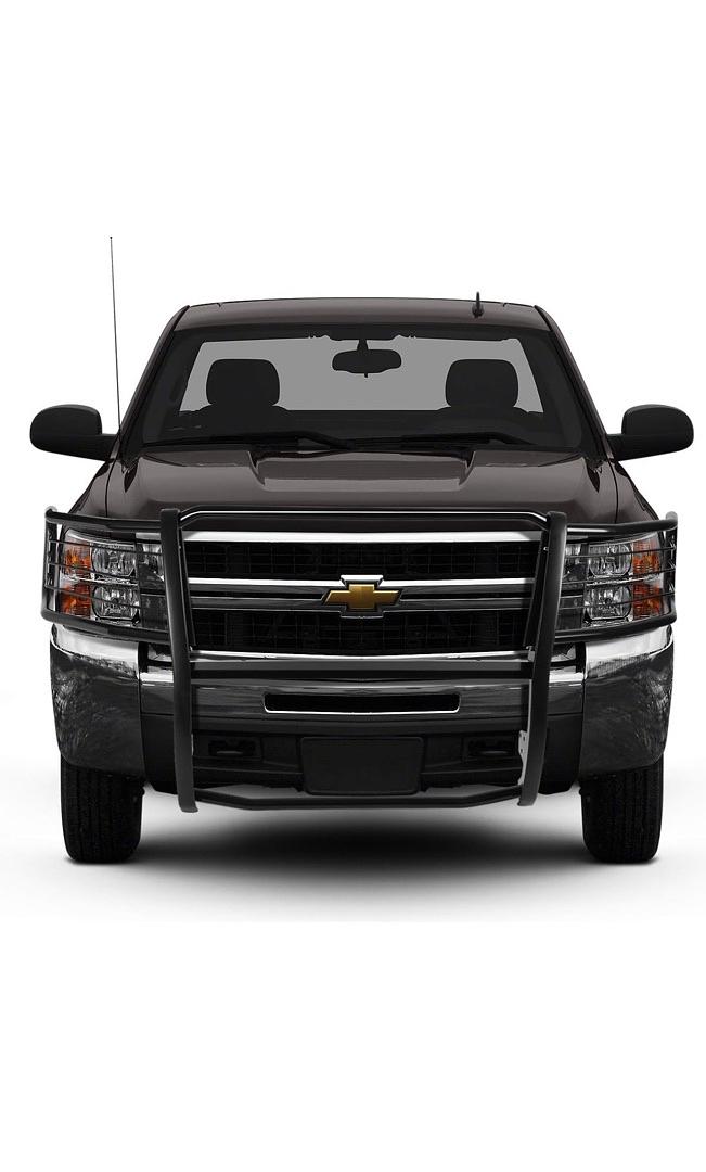 07-13 Chevy Silverado 2500 / 3500 HD Front Grille Guard Black
