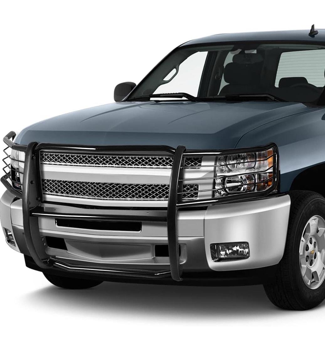 Mild Steel Front Bumper Brush Grille Guard Compatible with 07-13 Silverado 1500