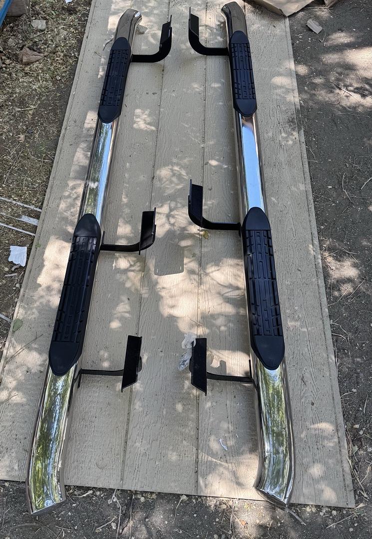 4 Stepb-4c-004-ss 15-20 Ford F-150 F-250 F-350 Crew Cab 4 Inch Oval Boards