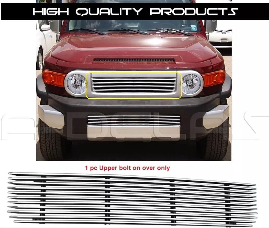 T65455SS 07-10 Toyota Fj Cruiser Front Bumper Billet Grill