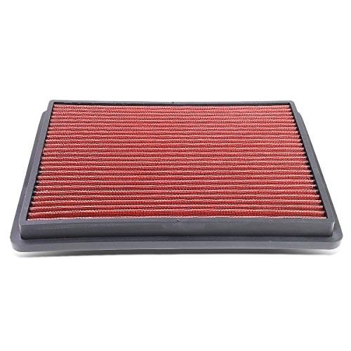Clean Air Washable Drop In Panel Air Filter Enhance Engine Performance Power & Acceleration Improve [Compatible with 99-17 Chevy Suburban Silverado]
