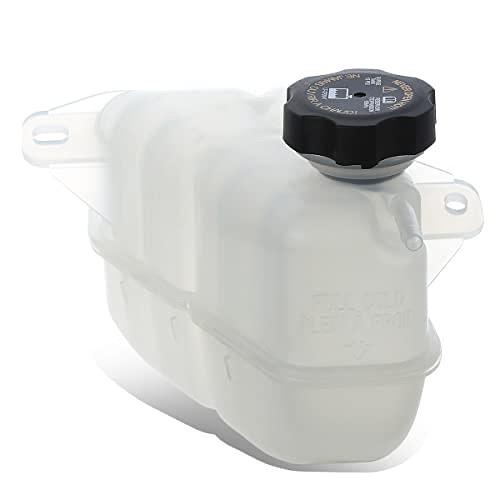 Coolant Overflow Reservoir Tank w/Cap Compatible with 07-10 Pontiac G6 / 07-12 Malibu / 07-09 Aura Fits Models W/O Fluid Level Sensor