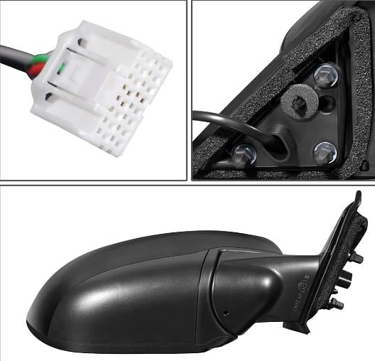 Powered Adjustment Right Passenger Folding Side Mirror Compatible with 2014-2016 Rogue, Non-heated