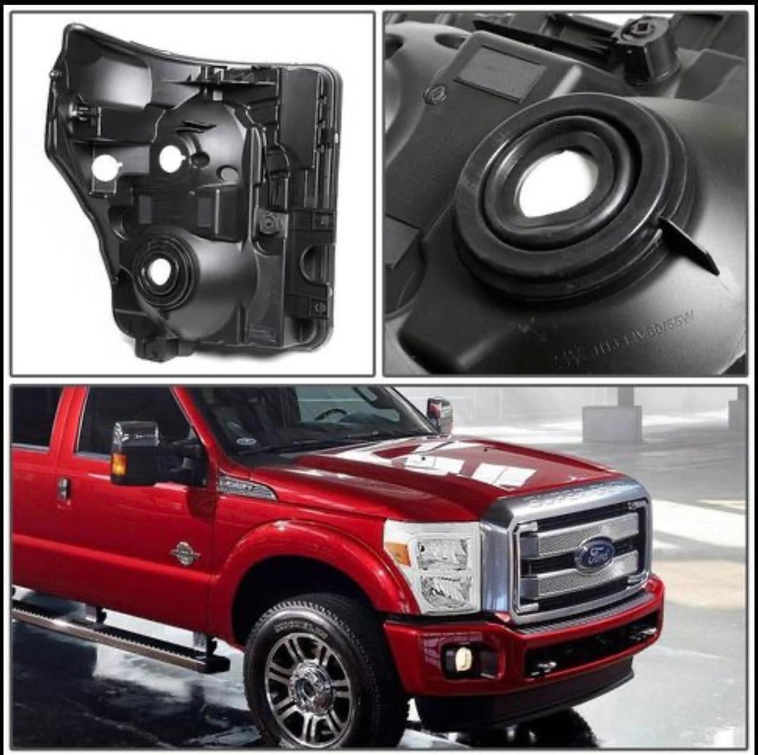 11-16 F-250 /F-350 /F-450 /F-550 SD Chrome Amber Headlights Replacement
