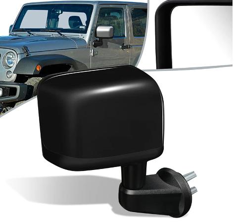 Passenger Side Power Adjustment Heated Folding Rear View Mirror Compatible with 2015-2017 Wrangler / 2018 Wrangler JK