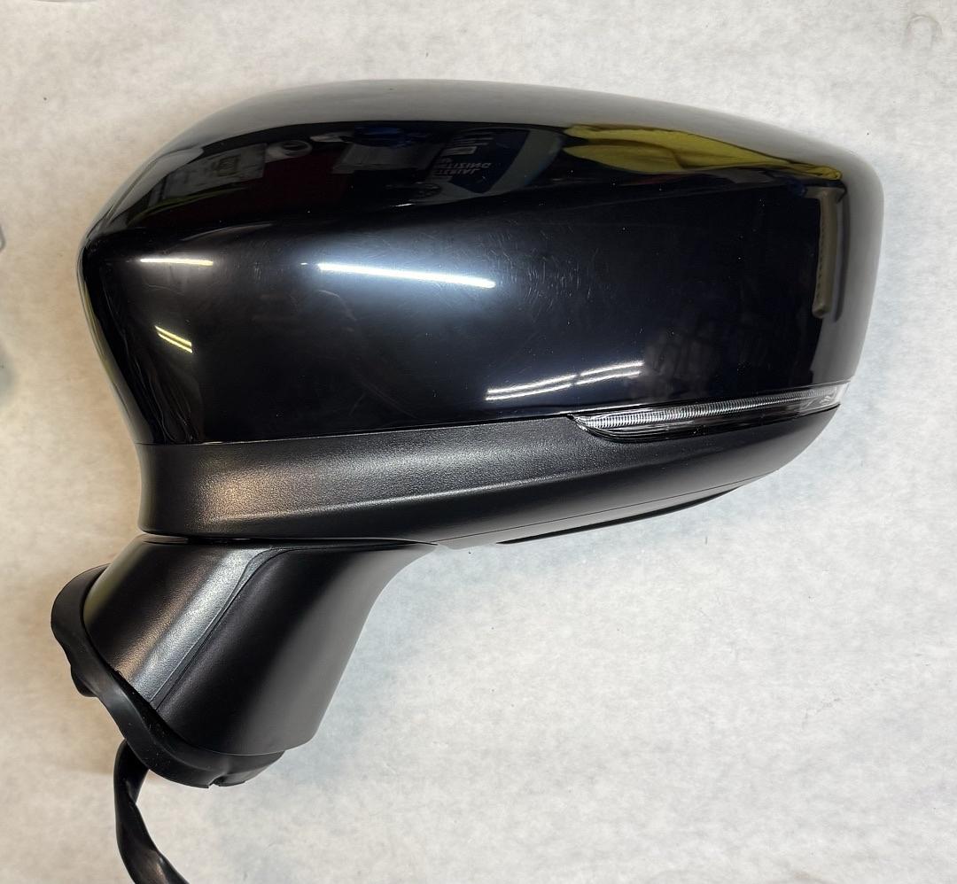 Left Driver Heated Powered Side Mirror w/Turn Signal Blind Spot Detection Compatible with 17-18 Mazda 3