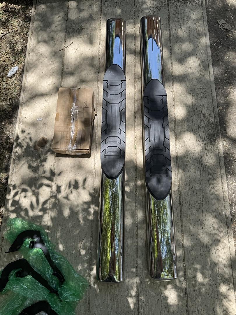 9 2007 to 2018 Chevrolet Silverado GMC Sierra side step estribos escalon chrome cromado
