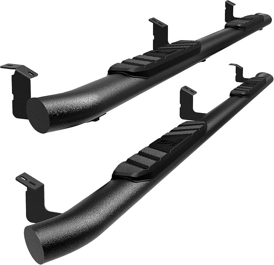 15 2007 to 2018 Chevrolet Silverado GMC Sierra side step estribos escalon negro black