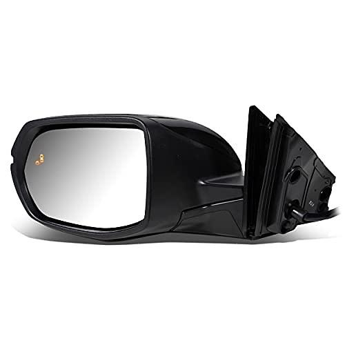 Powered Heated Left Driver Side Door View Mirror w/Turn Signal & Blind Spot Detection Compatible with 2017-2020 CR-V, Black