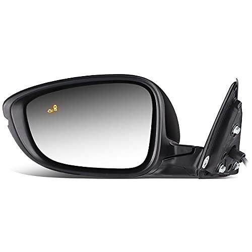 Heated Powered Left Driver Side Door View Mirror w/Turn Signal Blind Spot Detection Compatible With 2018-2020 Accord