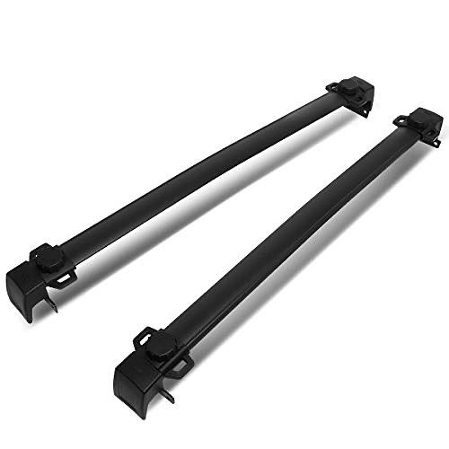 Pair Aluminum Roof Rack Rail Cross Bars Compatible with 17-22 Jeep Compass MP,Black
