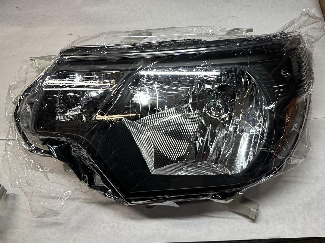 2012 2013 2014 2015 Toyota Tacoma Headlight Assembly compatible with 12 13 14 15 Toyota Tacoma Headlamp Black Housing Amebr Reflector Driver and Passenger Side