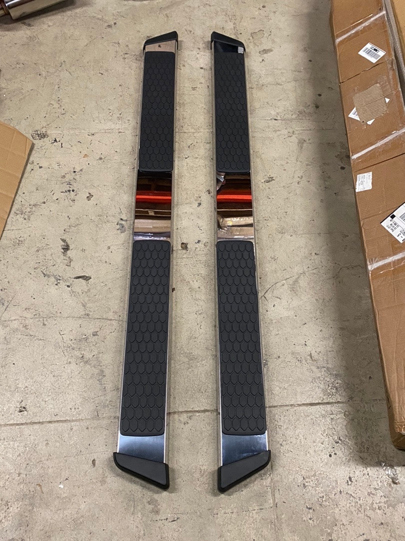 Stainless Steel 5 Inches Step Bar Running Boards for 07-18 Silverado Sierra Extended Cab
