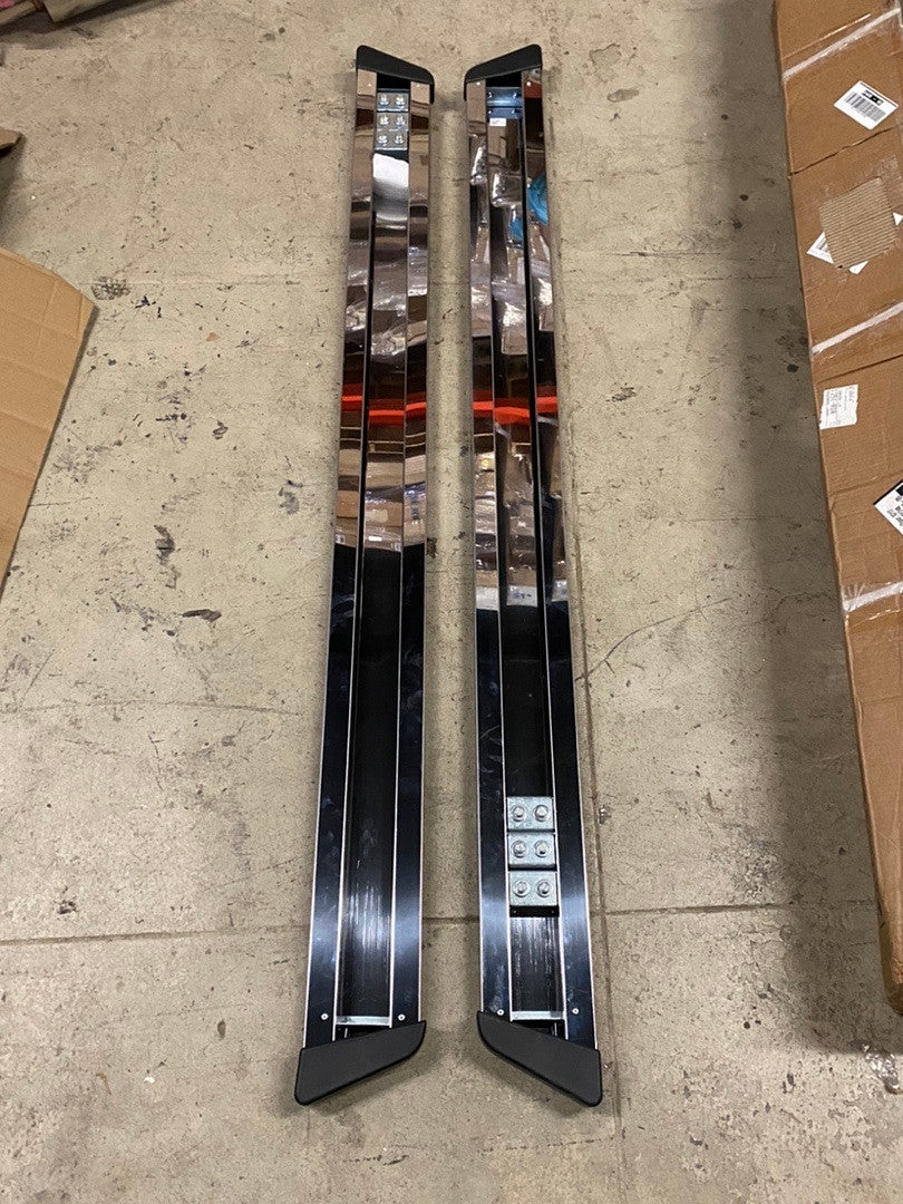 Stainless Steel 5 Inches Step Bar Running Boards for 07-18 Silverado Sierra Extended Cab