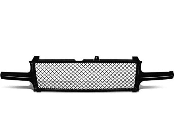 Front Upper Bumper Mesh Grille Frame Replacement (Black)