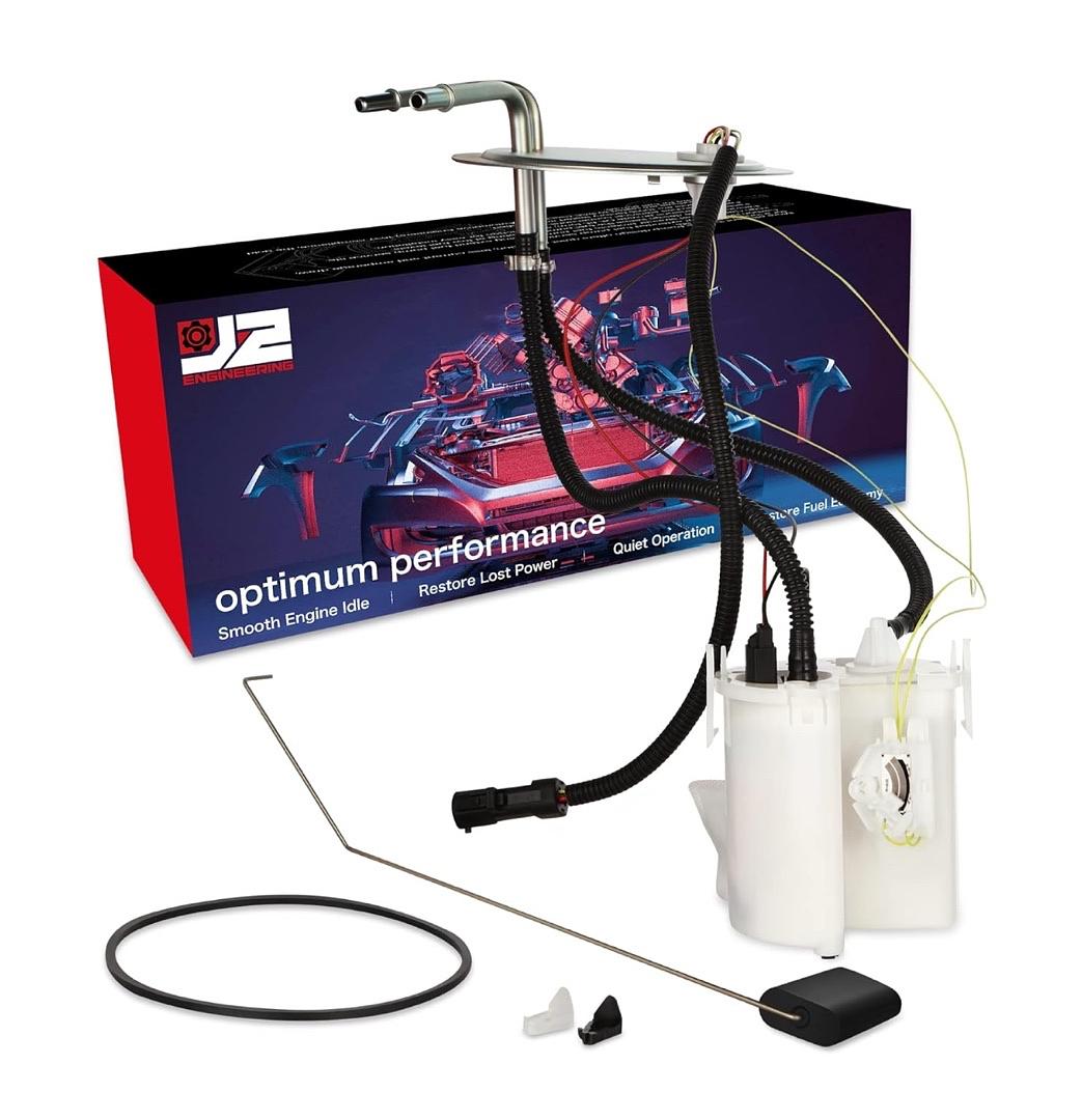 J2 Engineering Electric Fuel Pump Module Assembly Compatible with 99-04 F250 F350 Super Duty / 99 F250, J2-FPM-0010