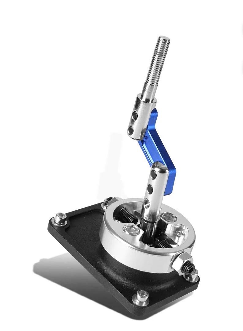 Quick Gear Short Throw Shifter Shift for Ford for Mustang 1983-2003 for Thunderbird 1984-1988 Blue/Silver 4CAR-SS-FM83