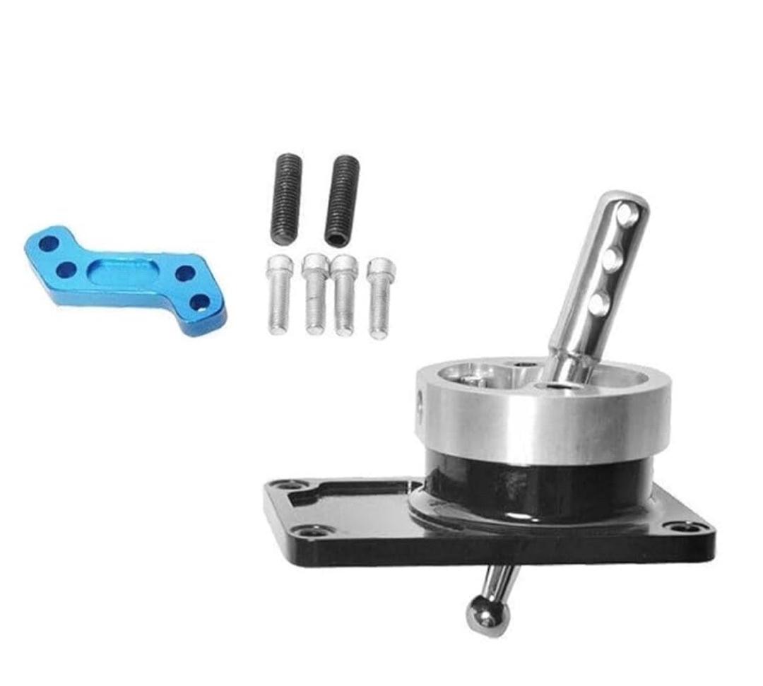 Quick Gear Short Throw Shifter Shift for Ford for Mustang 1983-2003 for Thunderbird 1984-1988 Blue/Silver 4CAR-SS-FM83